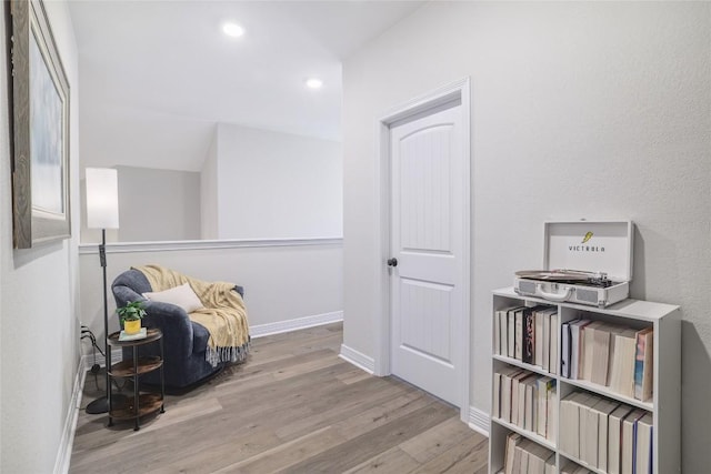505 Saturnia Dr, Georgetown, TX 78628 - corridor featuring wood finished floors and recessed lighting