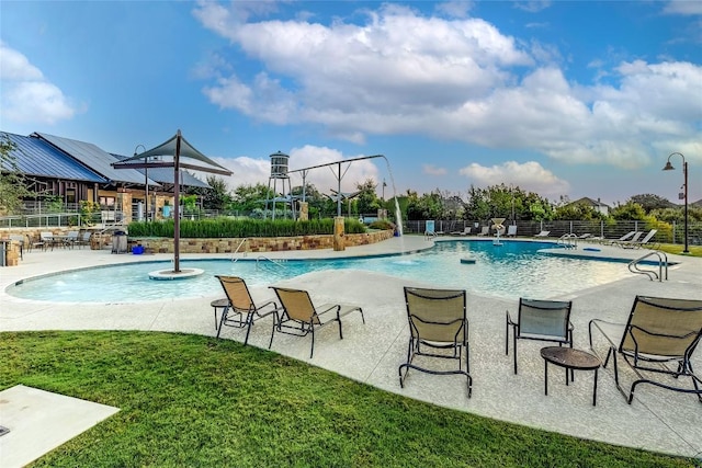 505 Saturnia Dr, Georgetown, TX 78628 - community pool with a patio