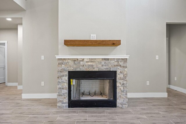 7 Harmony Ln, Wimberley, TX 78676 - detailed view of wood finish floors and a fireplace