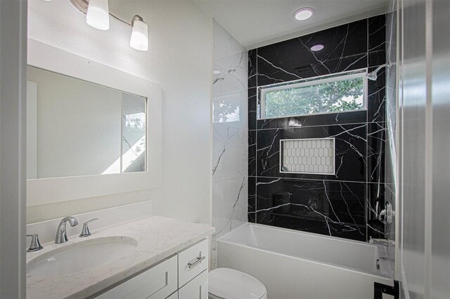 106 Passion Vine Rd, Dale, TX 78616 - bathroom with vanity and bathing tub / shower combination