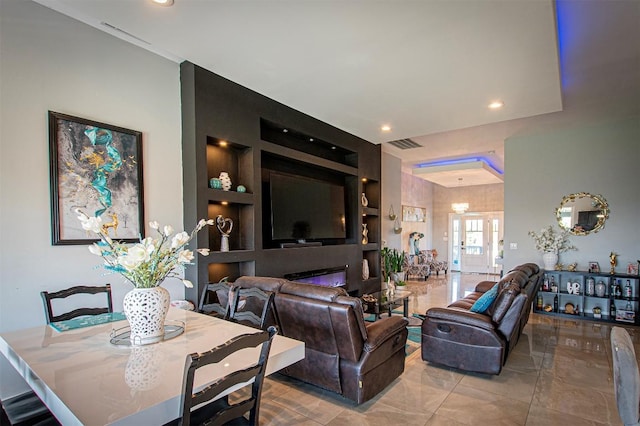 171 Milagros Dr, Cedar Creek, TX 78612 - living area featuring built in features and recessed lighting