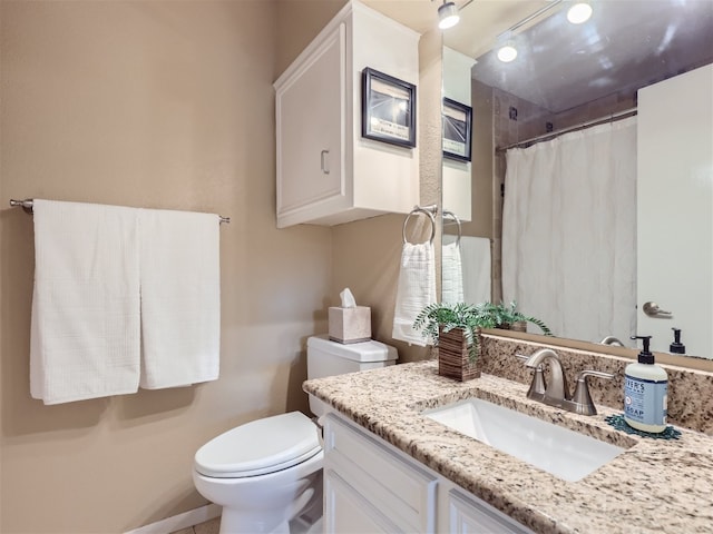 822 Hermitage Dr, Austin, TX 78753 - bathroom featuring vanity and a shower with curtain