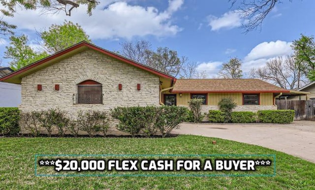 822 Hermitage Dr, Austin, TX 78753 - ranch-style home with stone siding