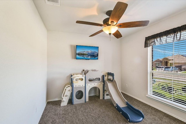 102 Reagor Dr, Taylor, TX 76574 - washroom featuring carpet floors and ceiling fan