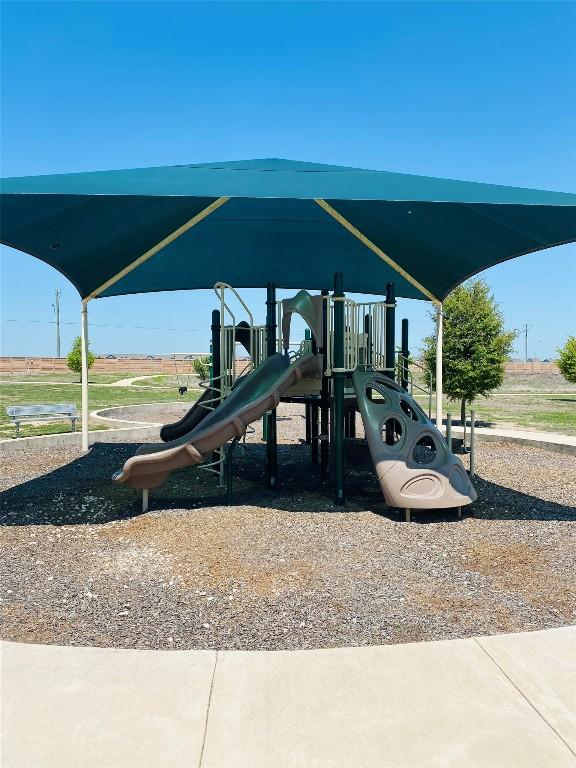 view of community jungle gym