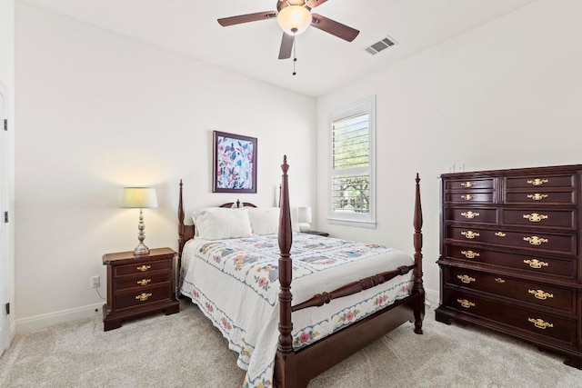 16216 Zagros Way, Austin, TX 78738 - bedroom with light carpet and a ceiling fan