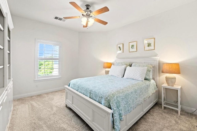 16216 Zagros Way, Austin, TX 78738 - bedroom featuring light carpet and ceiling fan