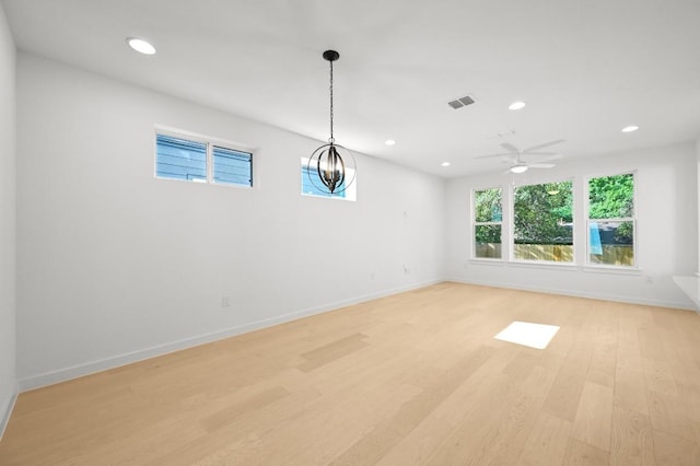 5107 Menchaca Rd Unit 9, Austin, TX 78745 - unfurnished room with light wood-type flooring and recessed lighting