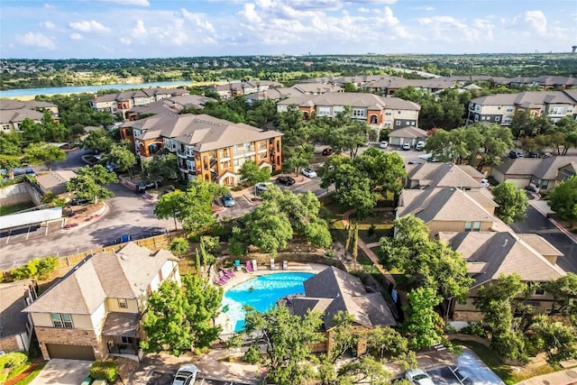 birds eye view of property featuring a residential view