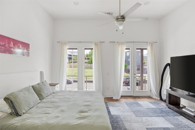 5368 Agatha Cir, Austin, TX 78724 - bedroom featuring access to outside, multiple windows, and french doors