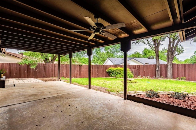 9011 W Pointer Ln, Austin, TX 78758 - view of patio with ceiling fan