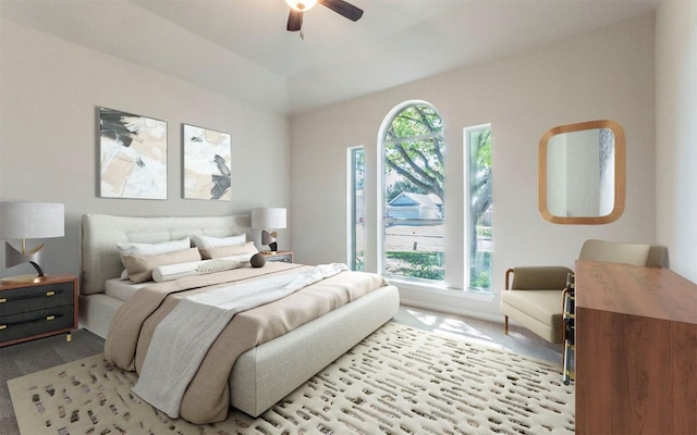208 Bastian Ln, Georgetown, TX 78626 - bedroom featuring carpet flooring and ceiling fan