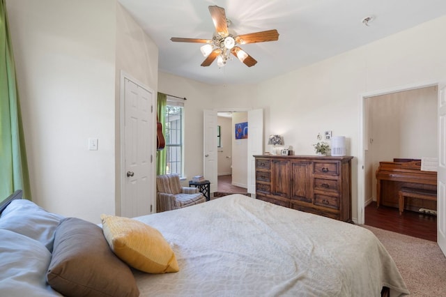 1503 Hart St, Georgetown, TX 78626 - bedroom featuring carpet floors and ceiling fan
