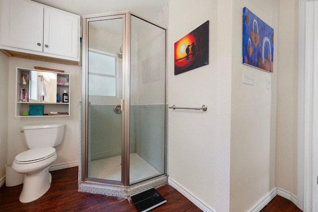1503 Hart St, Georgetown, TX 78626 - full bathroom with wood finished floors and a shower stall