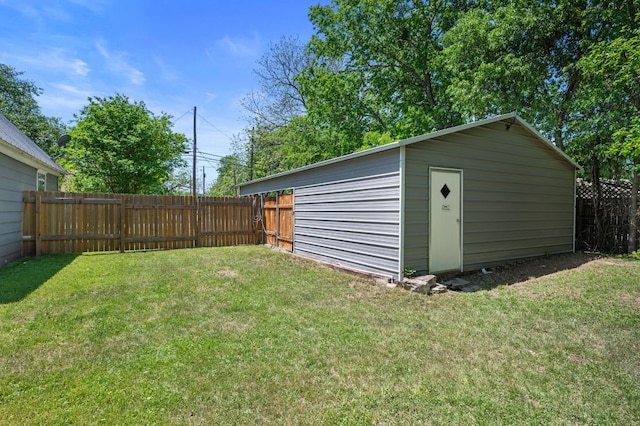 1503 Hart St, Georgetown, TX 78626 - view of yard with an outbuilding