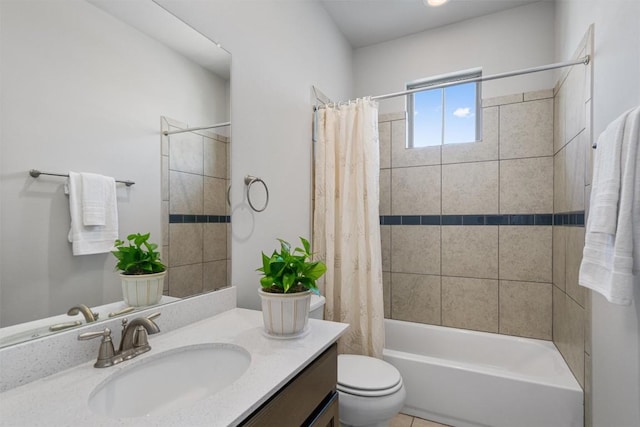 3912 Logan Ridge Dr, Cedar Park, TX 78613 - full bathroom featuring vanity, shower / bath combo with shower curtain, and toilet