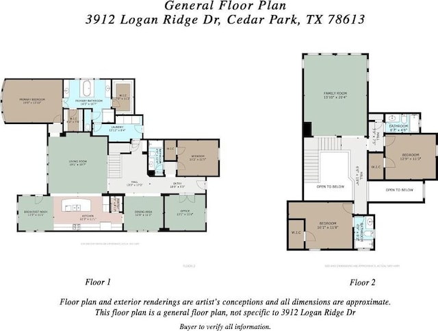 3912 Logan Ridge Dr, Cedar Park, TX 78613 - view of layout