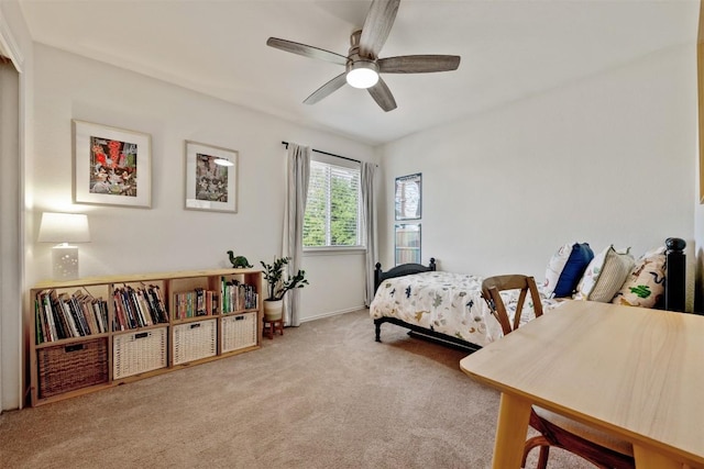 3116 Port Anne Way, Leander, TX 78641 - bedroom with carpet floors and a ceiling fan