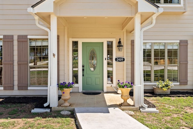 2409 Mormon Mill Rd, Marble Falls, TX 78654 - doorway to property with covered porch