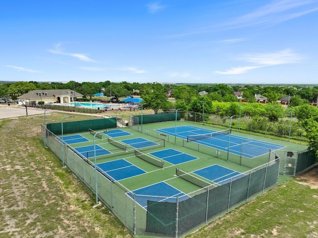 11928 Arran St, Austin, TX 78754 - view of tennis court with fence