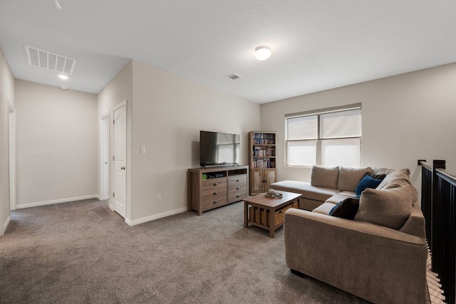 1921 Winston Way, Leander, TX 78641 - living area featuring carpet and baseboards
