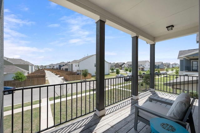 1921 Winston Way, Leander, TX 78641 - wooden terrace featuring a residential view