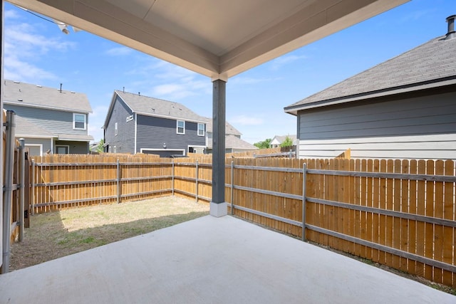 1921 Winston Way, Leander, TX 78641 - fenced backyard featuring a patio and a residential view
