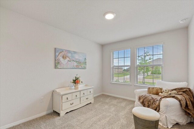 109 Sandpiper Dr, Bastrop, TX 78602 - living area with light colored carpet and baseboards