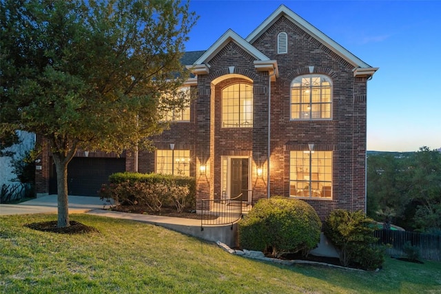 12400 Fairfax Ridge Pl, Austin, TX 78738 - traditional home with brick siding and concrete driveway