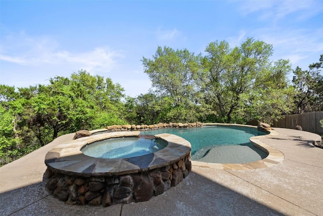 12400 Fairfax Ridge Pl, Austin, TX 78738 - view of pool with a patio area and a pool with connected hot tub