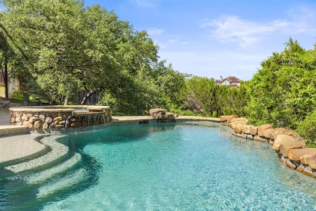 12400 Fairfax Ridge Pl, Austin, TX 78738 - view of pool with a pool with connected hot tub