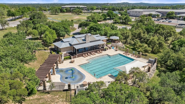 12400 Fairfax Ridge Pl, Austin, TX 78738 - drone / aerial view of a pool