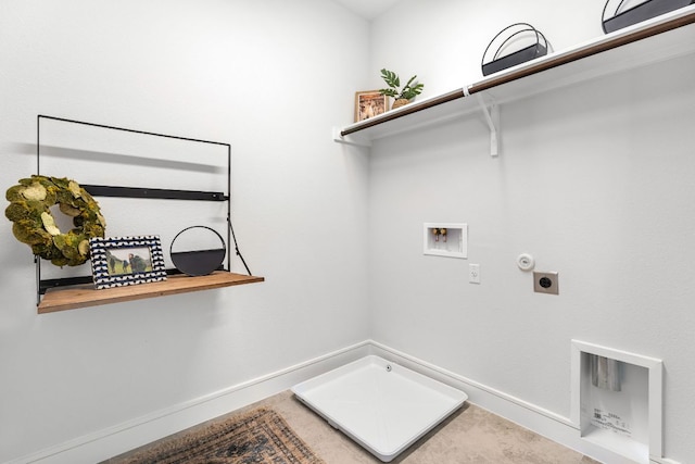 17508 Emperador Dr Unit 65, Pflugerville, TX 78664 - laundry area featuring hookup for a gas dryer, washer hookup, electric dryer hookup, and baseboards