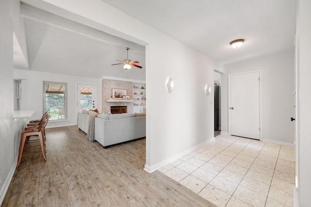 402 San Gabriel Blvd, Georgetown, TX 78628 - corridor with baseboards and light wood finished floors