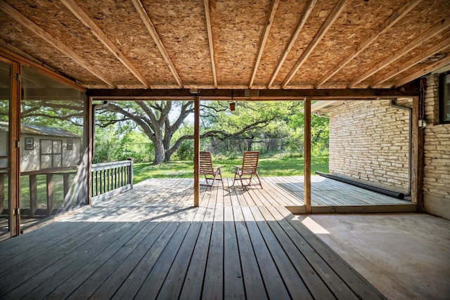 402 San Gabriel Blvd, Georgetown, TX 78628 - wooden deck with a fenced backyard