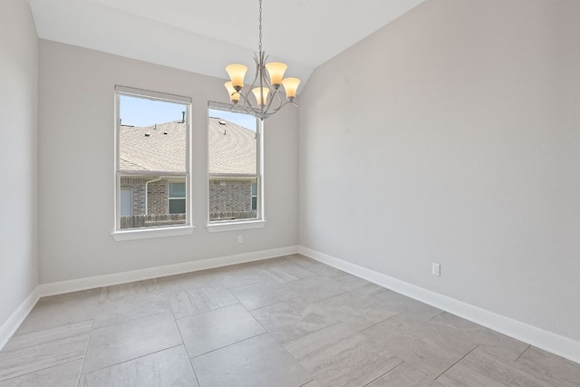 200 S Sage Holw, Dripping Springs, TX 78620 - unfurnished room featuring a chandelier and baseboards