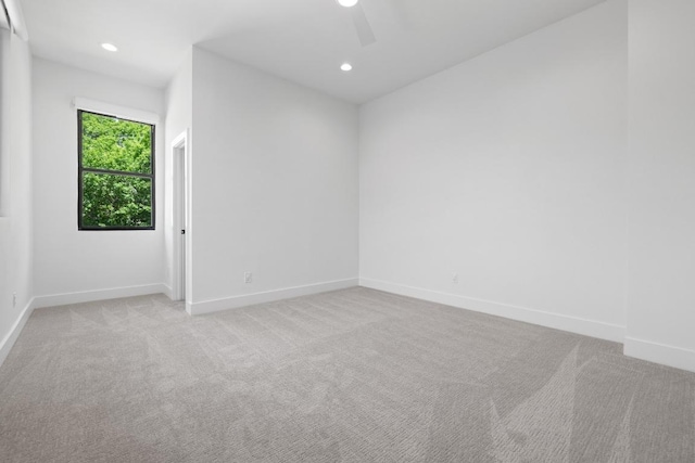 6103 Twin Ledge Dr, Austin, TX 78731 - carpeted empty room featuring recessed lighting and ceiling fan