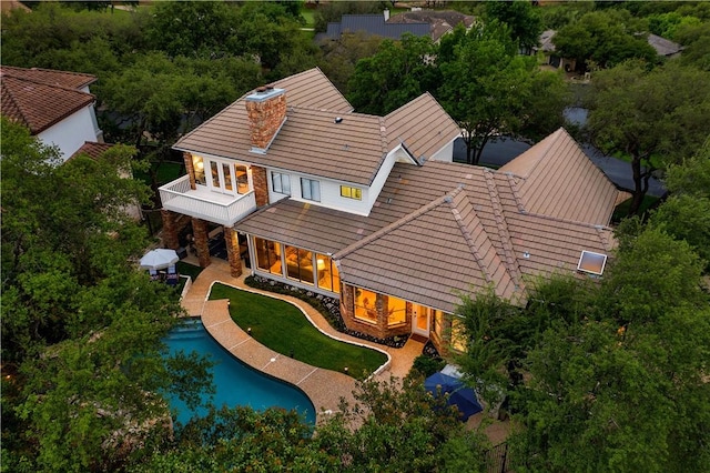 20 Hedgebrook Way, The Hills, TX 78738 - aerial view of property and surrounding area