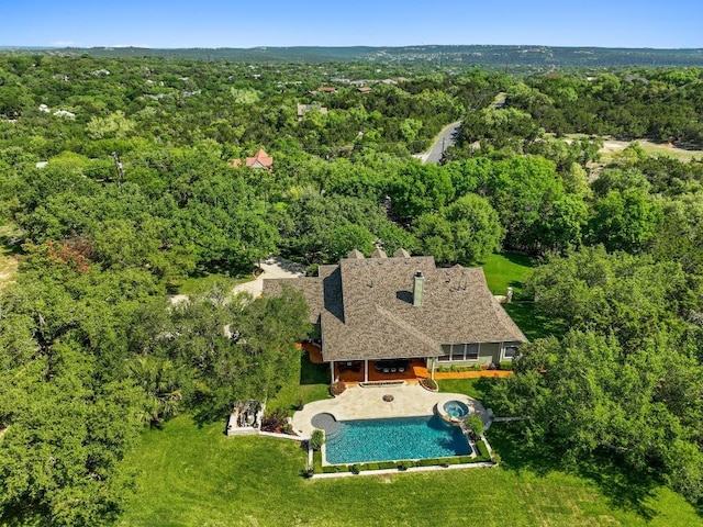 135 N Tumbleweed Trl, Austin, TX 78733 - view of subject property featuring a heavily wooded area
