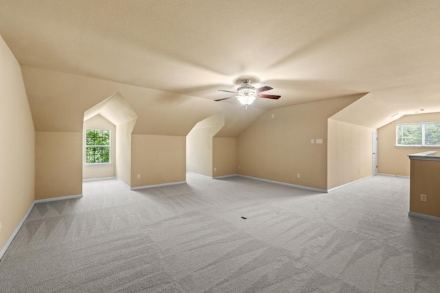 135 N Tumbleweed Trl, Austin, TX 78733 - bonus room with ceiling fan, carpet, and vaulted ceiling
