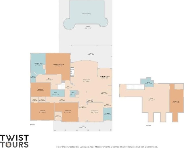 135 N Tumbleweed Trl, Austin, TX 78733 - view of floor plan / room layout