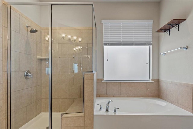 2604 Outlook Ridge Loop, Leander, TX 78641 - full bath with a shower stall and a garden tub