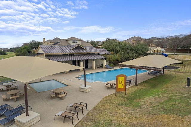 188 Rock Vista Run, Austin, TX 78737 - community pool featuring a patio