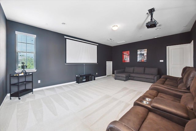 2216 Lookout Knoll Dr, Leander, TX 78641 - home theater room featuring light colored carpet and baseboards