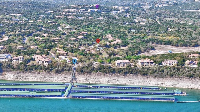 17708 Maritime Point Dr Unit 301, Jonestown, TX 78645 - drone / aerial view featuring a water view