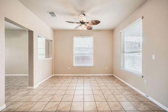1432 Blake St, Leander, TX 78641 - unfurnished room featuring ceiling fan and light tile patterned floors