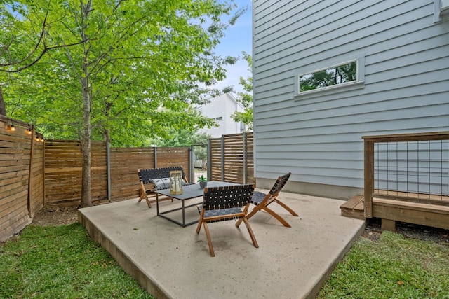 705 N Bluff Dr Unit 14, Austin, TX 78745 - view of patio / terrace featuring outdoor dining area