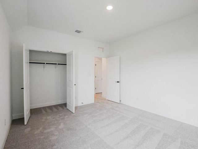 1705 Cayuga St, Leander, TX 78641 - unfurnished bedroom with carpet, a closet, and recessed lighting