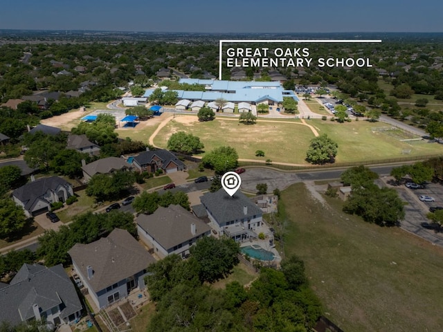 16019 Dark Ln, Austin, TX 78717 - aerial perspective of suburban area