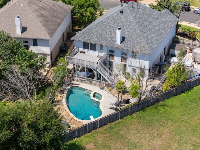 16019 Dark Ln, Austin, TX 78717 - view of subject property featuring a pool area